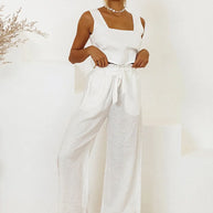 Square Neck Sleeveless Top and Pants Set-Sets-Trendsi-White-S-[option4]-[option5]-[option6]-[option7]-[option8]-Shop-Boutique-Clothing-for-Women-Online