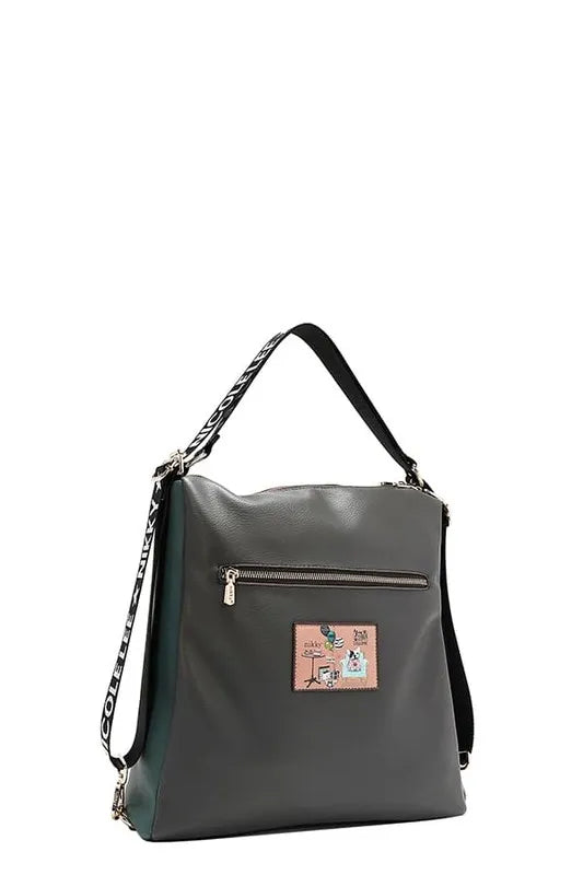 Nicole Lee USA Multifunction Adjustable Strap Eco-Leather Backpack-Bags-Trendsi-[option4]-[option5]-[option6]-[option7]-[option8]-Shop-Boutique-Clothing-for-Women-Online