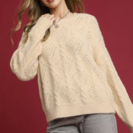Umgee Pearl-Embellished Long Sleeve Sweater-Sweaters-Trendsi-Cream-S-[option4]-[option5]-[option6]-[option7]-[option8]-Shop-Boutique-Clothing-for-Women-Online
