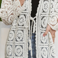 ADORA Long Sleeves Crochet Elastic Cardigan-Cardigans-Trendsi-[option4]-[option5]-[option6]-[option7]-[option8]-Shop-Boutique-Clothing-for-Women-Online