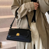 Golden Clasp Shoulder Bag-hand bag-Trendsi-[option4]-[option5]-[option6]-[option7]-[option8]-Shop-Boutique-Clothing-for-Women-Online