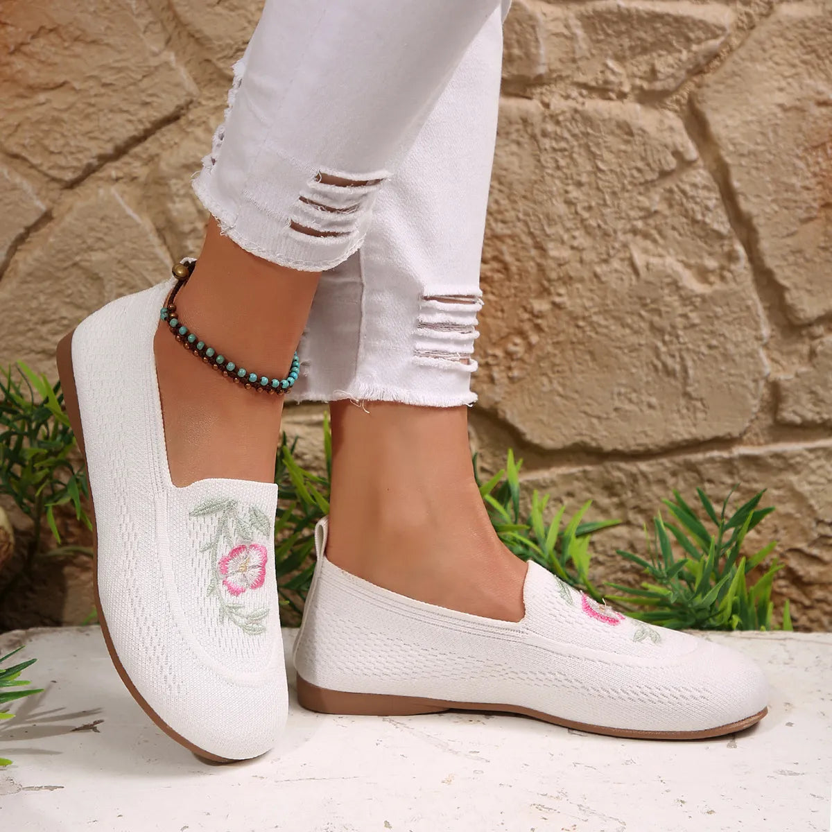 Embroidered Mesh Slip-Ons-135 Flats-Trendsi-[option4]-[option5]-[option6]-[option7]-[option8]-Shop-Boutique-Clothing-for-Women-Online