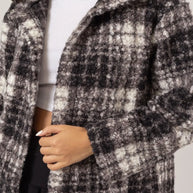 HYFVE Plaid Collared Neck Boucle Jacket with Pockets-Jacket-Trendsi-[option4]-[option5]-[option6]-[option7]-[option8]-Shop-Boutique-Clothing-for-Women-Online