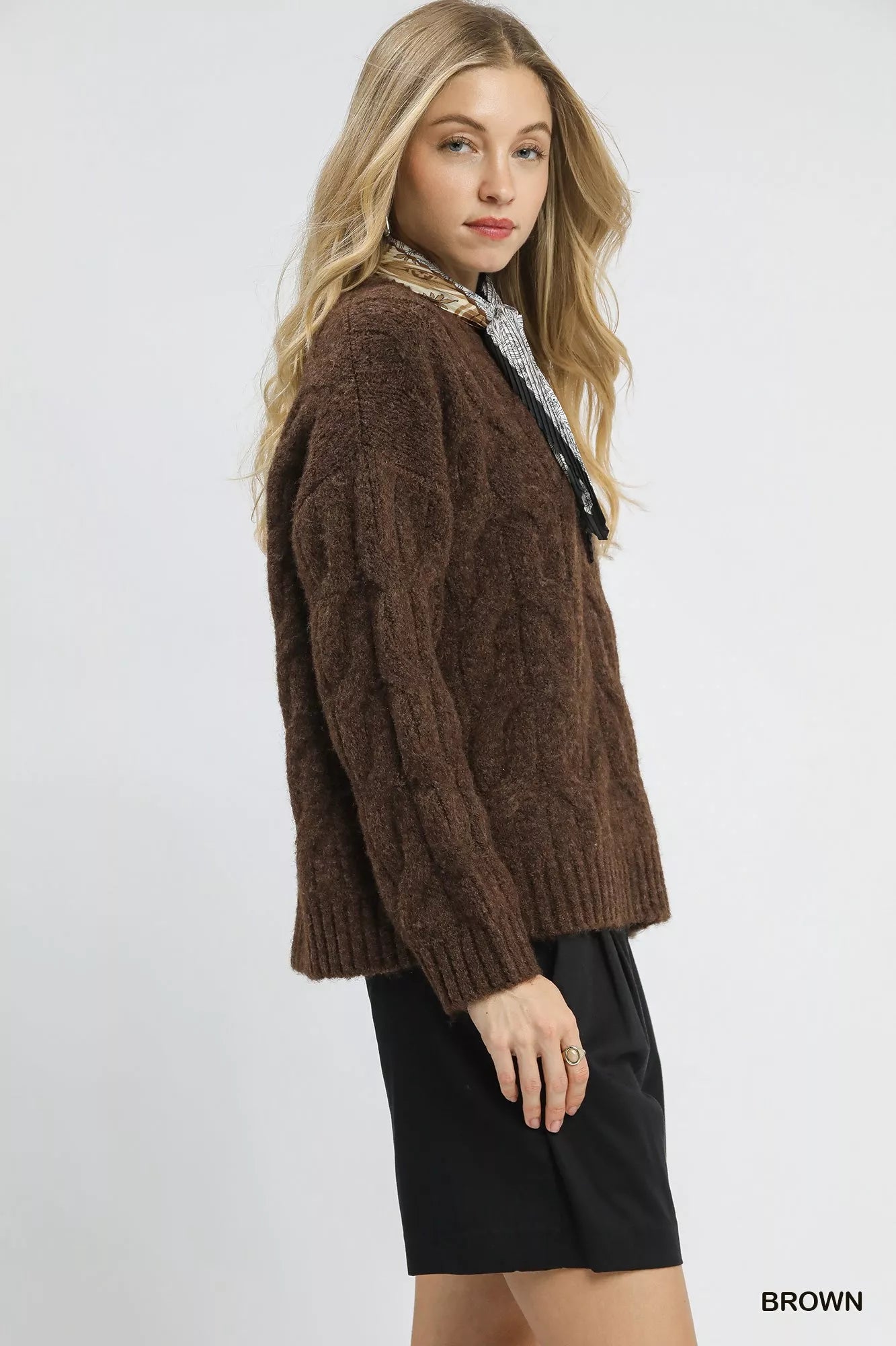 Umgee Cable Knit Cozy Sweater-Sweaters-Trendsi-[option4]-[option5]-[option6]-[option7]-[option8]-Shop-Boutique-Clothing-for-Women-Online