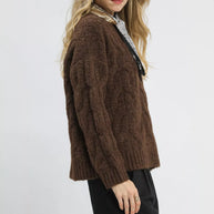 Umgee Cable Knit Cozy Sweater-Sweaters-Trendsi-[option4]-[option5]-[option6]-[option7]-[option8]-Shop-Boutique-Clothing-for-Women-Online