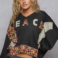 POL Peace Patch Floral Long Sleeve Hoodie-Sweatshirts & Hoodies-Trendsi-Black-S-[option4]-[option5]-[option6]-[option7]-[option8]-Shop-Boutique-Clothing-for-Women-Online