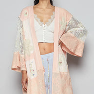 POL Double Gauze and Lace Mix Cardigan with Embroidered Detail-Cardigan-Trendsi-Watermelon pink-S-[option4]-[option5]-[option6]-[option7]-[option8]-Shop-Boutique-Clothing-for-Women-Online