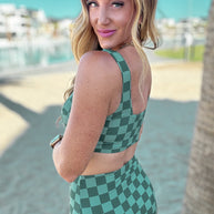 Bali Checkered High Waisted Swim Bottoms-Swimwear-Ave Shops-[option4]-[option5]-[option6]-[option7]-[option8]-Shop-Boutique-Clothing-for-Women-Online