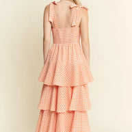 Jade By Jane Sleeveless Gingham Print Tiered Midi Dress-Dresses-Trendsi-[option4]-[option5]-[option6]-[option7]-[option8]-Shop-Boutique-Clothing-for-Women-Online