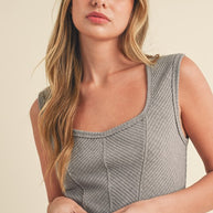 Adelle Tank-Aemi + Co-HEATHER GRAY-S-[option4]-[option5]-[option6]-[option7]-[option8]-Shop-Boutique-Clothing-for-Women-Online