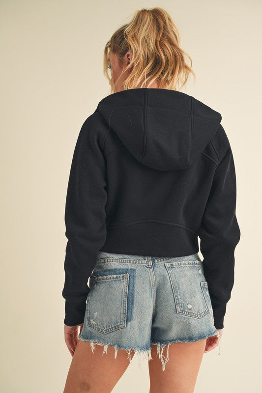 Deva Cropped Hooded Jacket-Aemi + Co-[option4]-[option5]-[option6]-[option7]-[option8]-Shop-Boutique-Clothing-for-Women-Online