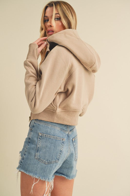 Deva Cropped Hooded Jacket-Aemi + Co-[option4]-[option5]-[option6]-[option7]-[option8]-Shop-Boutique-Clothing-for-Women-Online