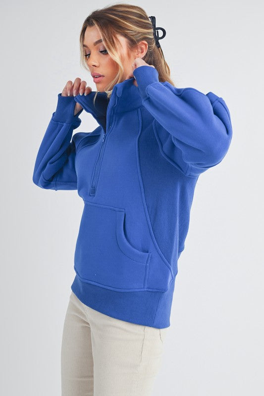 Long Dove Funnel Neck Half Long Zip-Aemi + Co-[option4]-[option5]-[option6]-[option7]-[option8]-Shop-Boutique-Clothing-for-Women-Online