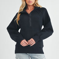Long Dove Funnel Neck Half Long Zip-Aemi + Co-[option4]-[option5]-[option6]-[option7]-[option8]-Shop-Boutique-Clothing-for-Women-Online