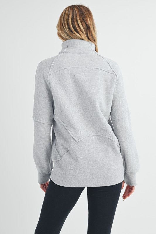 Long Dove Funnel Neck Half Long Zip-Aemi + Co-[option4]-[option5]-[option6]-[option7]-[option8]-Shop-Boutique-Clothing-for-Women-Online