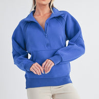 Long Dove Funnel Neck Half Long Zip-Aemi + Co-[option4]-[option5]-[option6]-[option7]-[option8]-Shop-Boutique-Clothing-for-Women-Online