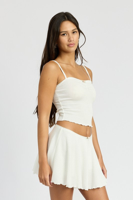 CINCH FRONT CAMI TOP-Emory Park-[option4]-[option5]-[option6]-[option7]-[option8]-Shop-Boutique-Clothing-for-Women-Online