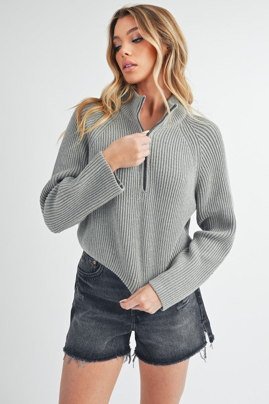 Debbie Half-Zip Sweater-Aemi + Co-[option4]-[option5]-[option6]-[option7]-[option8]-Shop-Boutique-Clothing-for-Women-Online