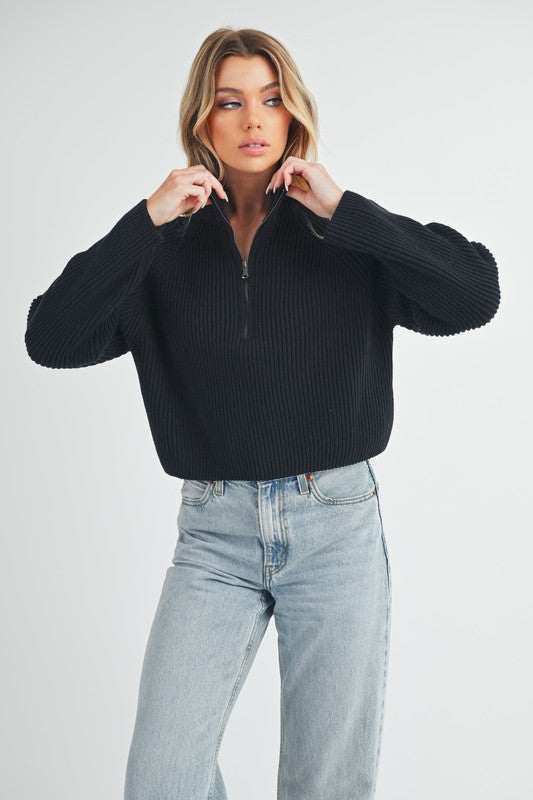 Debbie Half-Zip Sweater-Aemi + Co-[option4]-[option5]-[option6]-[option7]-[option8]-Shop-Boutique-Clothing-for-Women-Online