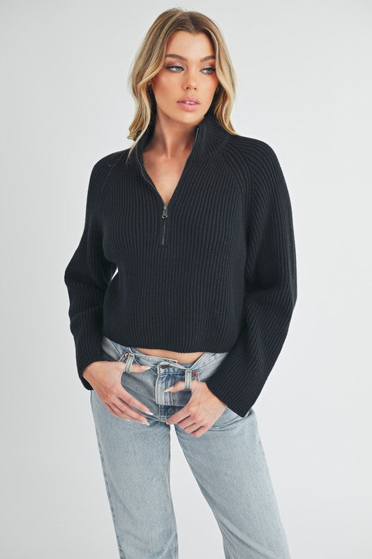 Debbie Half-Zip Sweater-Aemi + Co-[option4]-[option5]-[option6]-[option7]-[option8]-Shop-Boutique-Clothing-for-Women-Online