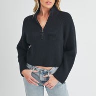 Debbie Half-Zip Sweater-Aemi + Co-[option4]-[option5]-[option6]-[option7]-[option8]-Shop-Boutique-Clothing-for-Women-Online