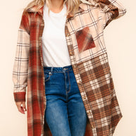 Flannel Plaid Oversized Shacket with Pockets-Womens-Ave Shops-[option4]-[option5]-[option6]-[option7]-[option8]-Shop-Boutique-Clothing-for-Women-Online