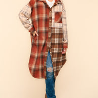 Flannel Plaid Oversized Shacket with Pockets-Womens-Ave Shops-[option4]-[option5]-[option6]-[option7]-[option8]-Shop-Boutique-Clothing-for-Women-Online
