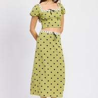 POLKA DOT MIDI SKIRT WITH LACE TRIM-Emory Park-[option4]-[option5]-[option6]-[option7]-[option8]-Shop-Boutique-Clothing-for-Women-Online