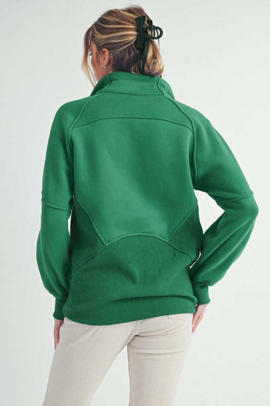 Long Dove Funnel Neck Half Long Zip-Aemi + Co-[option4]-[option5]-[option6]-[option7]-[option8]-Shop-Boutique-Clothing-for-Women-Online