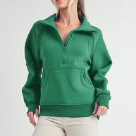 Long Dove Funnel Neck Half Long Zip-Aemi + Co-[option4]-[option5]-[option6]-[option7]-[option8]-Shop-Boutique-Clothing-for-Women-Online