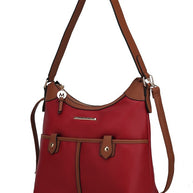 The Harper Vegan Leather Shoulder Bag by Mia K-MKF Collection by Mia K-Red - Brown-One Size-[option4]-[option5]-[option6]-[option7]-[option8]-Shop-Boutique-Clothing-for-Women-Online
