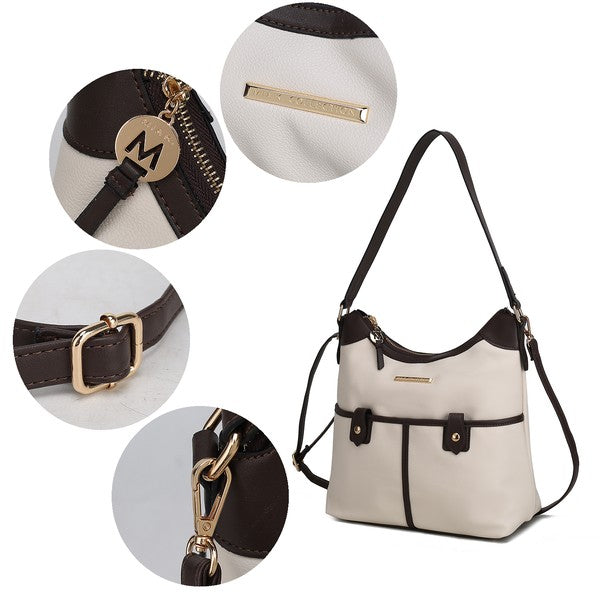 The Harper Vegan Leather Shoulder Bag by Mia K-MKF Collection by Mia K-[option4]-[option5]-[option6]-[option7]-[option8]-Shop-Boutique-Clothing-for-Women-Online