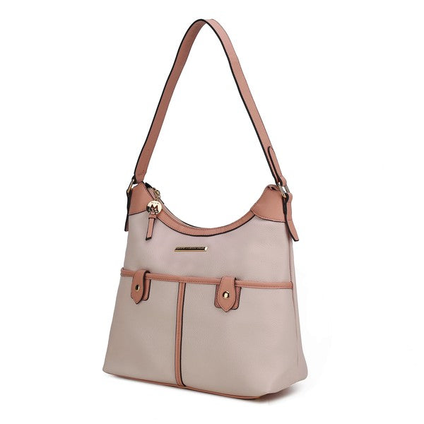 The Harper Vegan Leather Shoulder Bag by Mia K-MKF Collection by Mia K-Blush - Mauve-One Size-[option4]-[option5]-[option6]-[option7]-[option8]-Shop-Boutique-Clothing-for-Women-Online
