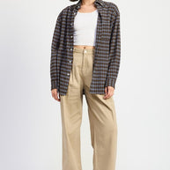 OVERSIZED PLAID SHIRT-Emory Park-[option4]-[option5]-[option6]-[option7]-[option8]-Shop-Boutique-Clothing-for-Women-Online