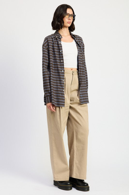 OVERSIZED PLAID SHIRT-Emory Park-[option4]-[option5]-[option6]-[option7]-[option8]-Shop-Boutique-Clothing-for-Women-Online