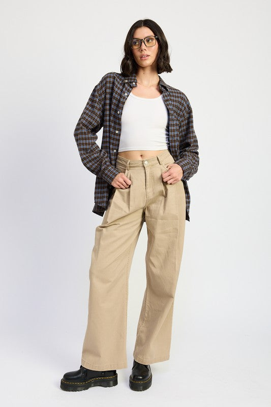 OVERSIZED PLAID SHIRT-Emory Park-[option4]-[option5]-[option6]-[option7]-[option8]-Shop-Boutique-Clothing-for-Women-Online