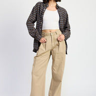 OVERSIZED PLAID SHIRT-Emory Park-[option4]-[option5]-[option6]-[option7]-[option8]-Shop-Boutique-Clothing-for-Women-Online