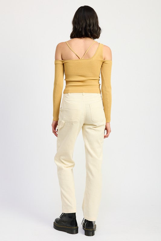 CORDUROY FULL PANTS WITH POCKETS-Emory Park-[option4]-[option5]-[option6]-[option7]-[option8]-Shop-Boutique-Clothing-for-Women-Online