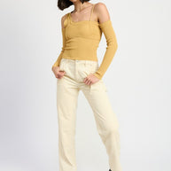 CORDUROY FULL PANTS WITH POCKETS-Emory Park-[option4]-[option5]-[option6]-[option7]-[option8]-Shop-Boutique-Clothing-for-Women-Online