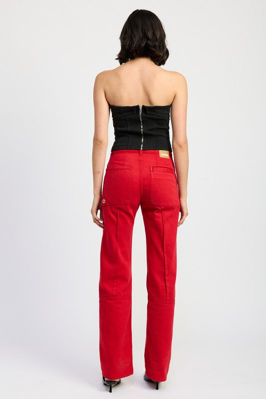 FOLD OVER CORSET TOP-Emory Park-[option4]-[option5]-[option6]-[option7]-[option8]-Shop-Boutique-Clothing-for-Women-Online