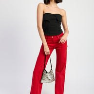 FOLD OVER CORSET TOP-Emory Park-[option4]-[option5]-[option6]-[option7]-[option8]-Shop-Boutique-Clothing-for-Women-Online