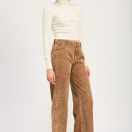 DISTRASSED CORDUROY PANTS-Emory Park-[option4]-[option5]-[option6]-[option7]-[option8]-Shop-Boutique-Clothing-for-Women-Online