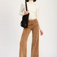 DISTRASSED CORDUROY PANTS-Emory Park-[option4]-[option5]-[option6]-[option7]-[option8]-Shop-Boutique-Clothing-for-Women-Online