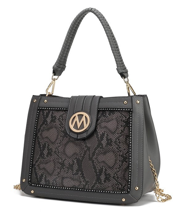 The Kamala Shoulder Bag by Mia K.-MKF Collection by Mia K-Charcoal-One Size-[option4]-[option5]-[option6]-[option7]-[option8]-Shop-Boutique-Clothing-for-Women-Online