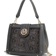 The Kamala Shoulder Bag by Mia K.-MKF Collection by Mia K-Charcoal-One Size-[option4]-[option5]-[option6]-[option7]-[option8]-Shop-Boutique-Clothing-for-Women-Online