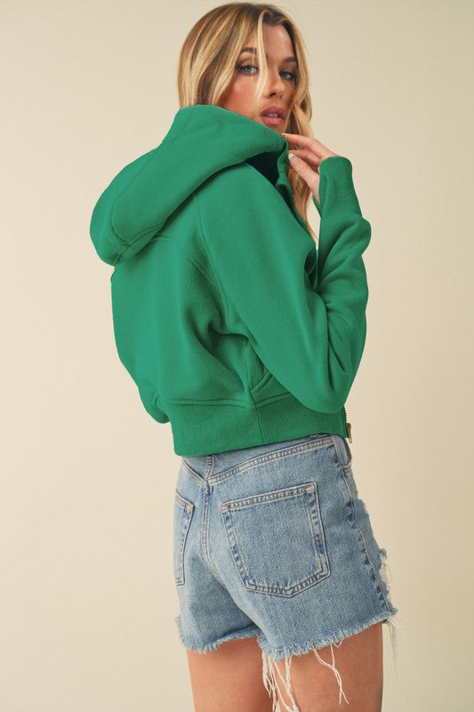 Deva Cropped Hooded Jacket-Aemi + Co-[option4]-[option5]-[option6]-[option7]-[option8]-Shop-Boutique-Clothing-for-Women-Online