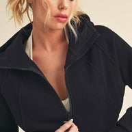 Deva Cropped Hooded Jacket-Aemi + Co-[option4]-[option5]-[option6]-[option7]-[option8]-Shop-Boutique-Clothing-for-Women-Online