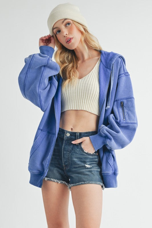 Fiori Hoodie Jacket-Aemi + Co-[option4]-[option5]-[option6]-[option7]-[option8]-Shop-Boutique-Clothing-for-Women-Online