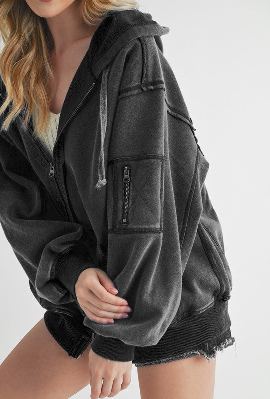 Fiori Hoodie Jacket-Aemi + Co-[option4]-[option5]-[option6]-[option7]-[option8]-Shop-Boutique-Clothing-for-Women-Online