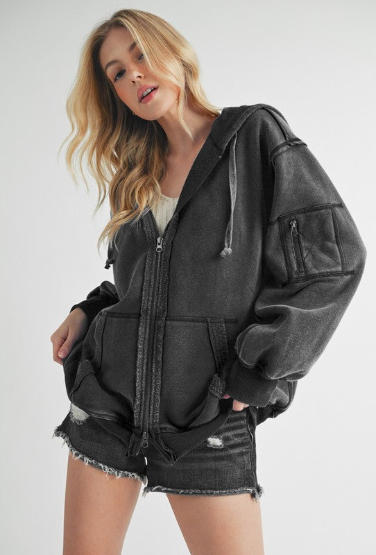 Fiori Hoodie Jacket-Aemi + Co-[option4]-[option5]-[option6]-[option7]-[option8]-Shop-Boutique-Clothing-for-Women-Online
